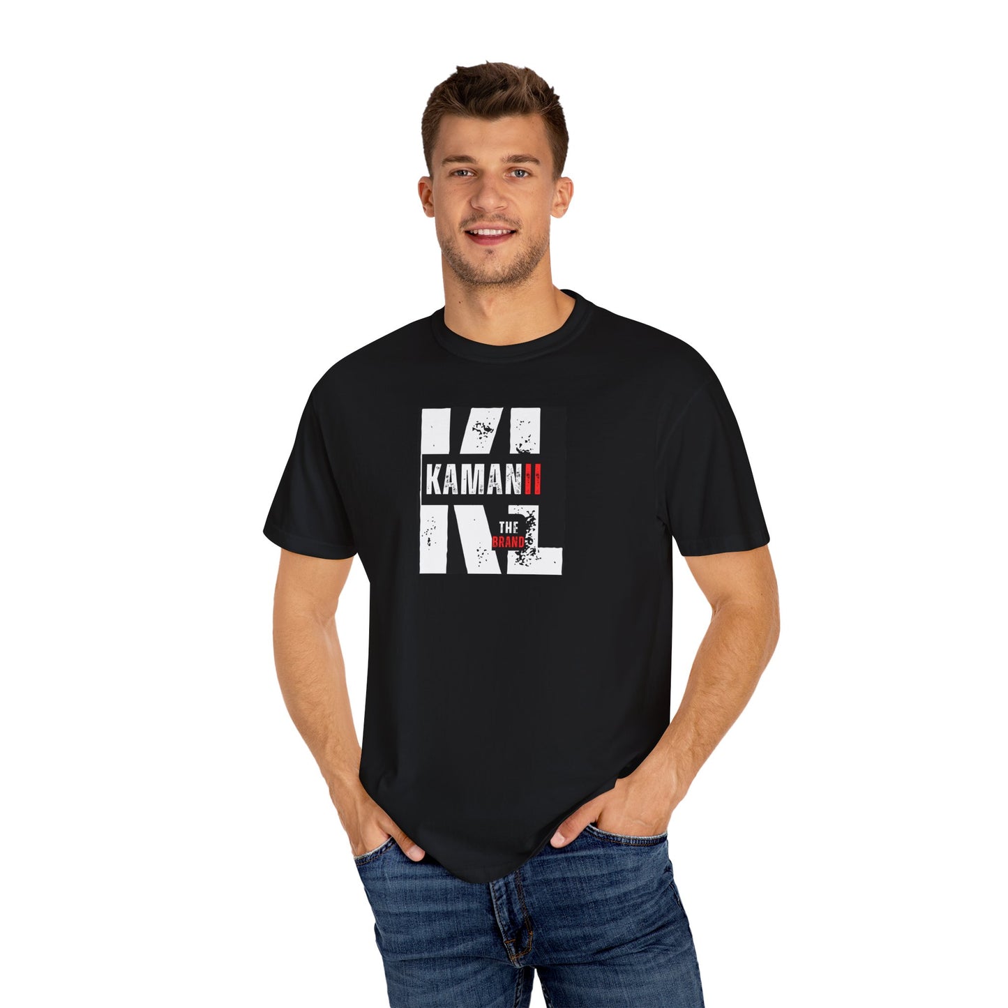 KAMAN II Unisex Garment-Dyed T-shirt | Cool Graphic Tee for Everyday Wear, Casual Outings, Gifts, Streetwear Style