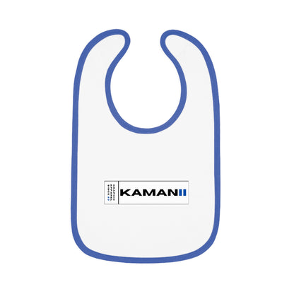 KAMANI Baby Bib - Cute Contrast Trim Jersey Bib for Infants, Cute Baby Shower Gift, Mess-Free Feeding, Baby Accessories, Newborn Gift