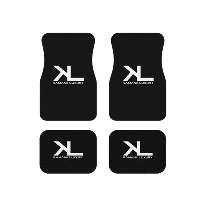 Luxury Car Mats Set of 4, Stylish Auto Floor Protectors, Custom Car Accessories, Gift for Car Lovers, Black Vehicle Mats